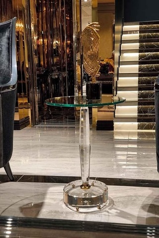 Dulda Akrilik Magnolia Sehpa Şeffaf