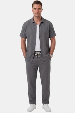 Deep Sea Deepsea Füme Çizgi Dokulu Rahat Kesim Yazlık Spor Pantolon Hafif Kumaş Modern Tasarım 2600263
