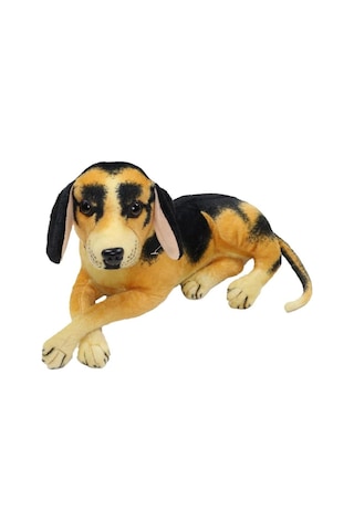 Peluş Oyuncak Yatan Köpek 35cm Sarı