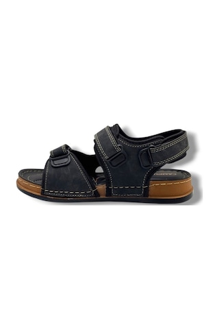 Apella Campüs 7001-26 Cırtlı Ultra Soft Erkek Sandalet Siyah