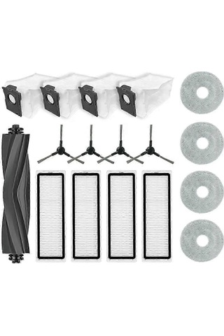 Dreame Bot L10s Plus Yedek Parça Aksesuarları Ana Yan Fırça Hepa Filtre Paspas Bezi Toz Torbası