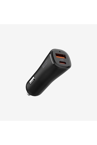 Spigen 48w Usb-c 2 Port Araç İçi Adaptör - Samsung Pps Destekli Hızlı Şarj Aleti İphone & Android & İpad Type-c Pd 3.0 30w + Qc 3.0 18w