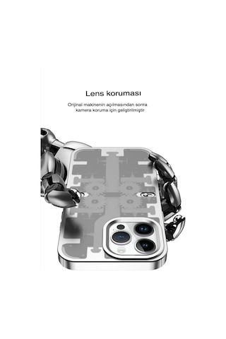 Vaveni İphone 14 Pro Max Uyumlu Kılıf Mekanik Bumper Kapak - Yeşil Arz