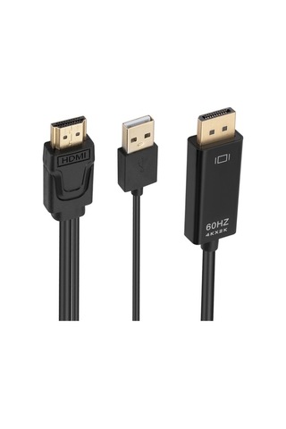 Novahub Hdmı - Usbpratik Güç Kaynağı İle Adaptör Kablosu, 1.8m Siyah