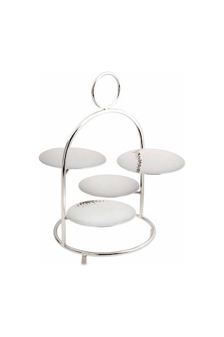 Jumbo Alula Standlı Kek Servislik 30x27,5x32,5 Cm Çelik