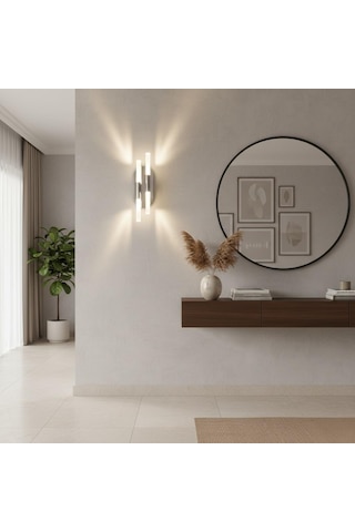 Linea 2 Pilli Aplik Krom