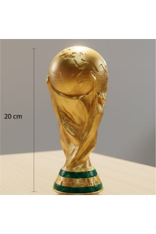 Riva Self Fıfa Dünya Kupası Koleksiyonluk Figür Dekoratif Ödül Kupa - 15-20-24 Cm 20 Cm