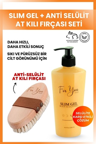 Slim Jel Inceltici-sıkılaştırıcı-bölgesel Incelme-çatlak Ve Selülit Krem-at Kılı Fırçası