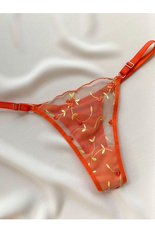 La Linaa Flora Portakal Kadın Bralet Takım-turucu Turuncu
