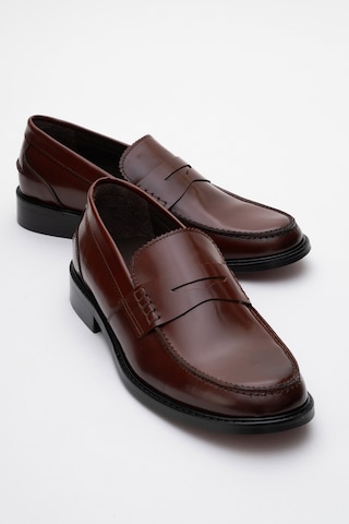 Dericlub Erkek Klasik Rugan Deri Loafer Gerçek Deri Cr 2655 Taba