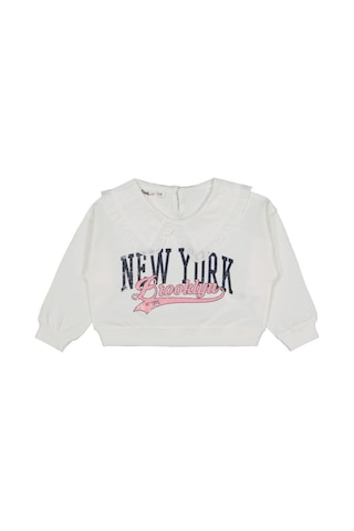 Civil Girls NewYork Baskılı 2-5 Yaş Sweatshirt Ekru