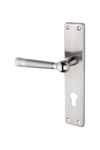 Osmanlı Yale Kapı Kolu Lüx Kare Aynalı Nikel Saten Sol Basar Tek Yön