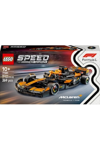 LEGO® Speed Champions McLaren F1® Team MCL38 Yarış Arabası 77251 - 10 Yaş ve Üzeri Çocuklar için Yaratıcı Oyuncak Yapım Seti (269 Parça)