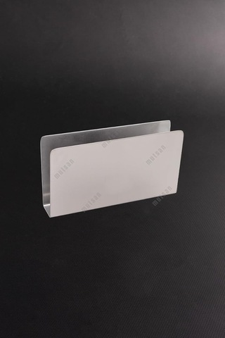 Paslanmaz Çelik Dikdörtgen Peçetelik - Çok Amaçlı/masaüstü Dekoratif Peçetelik - 13 X 7 Cm Çok Renkli