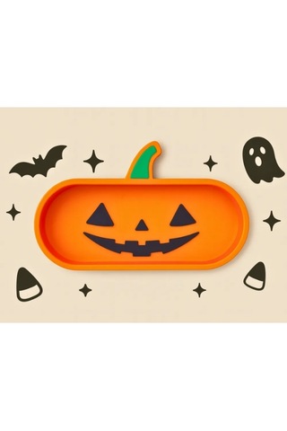 Halloween Balkabağı Tasarımlı Gözlük Tutucu Ve Çok Amaçlı Organizer