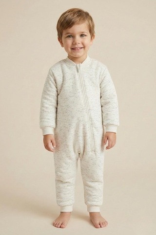 Zeyland Unisex Çocuk Elyaf Dolgulu Uyku Tulumu - Beyaz Beyaz