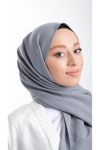 Hürrem Bone 202105_25 Pamuk Düz Klasik Caz Şal Füme