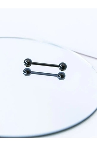 Pıercıng Bar Bar Piercing 2 Adet 34609451 Siyah