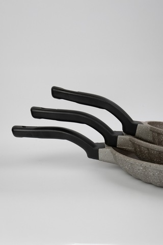 Masterchef Aluminyum Döküm 3'lü Dilimli Tava Gri