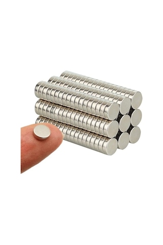 10 Adet 5x1,5 mm Yuvarlak Neodyum Mıknatıs - Disk Magnet (Çap: 5