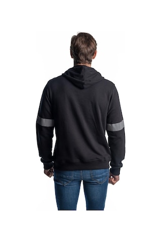 Şensel, Reflektörlü Kapüşonlu Sweatshirt, Siyah -107E950- Cepli