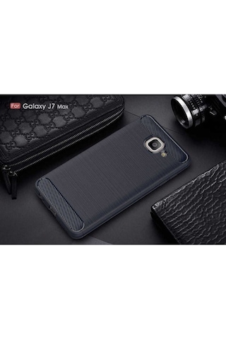 Galaxy J7 Max Kılıf Zore Room Silikon Kapak Lacivert