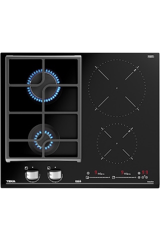 Teka JZC 64322 ABC BK (E4) Gazlı & İndüksiyonlu Ankastre Kristal Cam Ocak