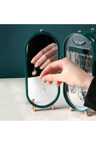 Chavin Yeşil Küpe Kolye Standı Yeşil