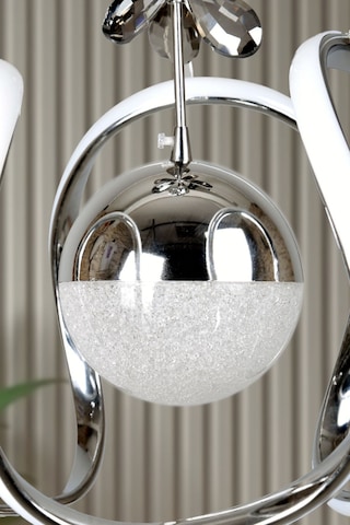 Clasy Model Krom Kaplama 3 Renk Metal Salon Mutfak Oturma Yatak Odası Modern Led Sarkıt Avize Krom