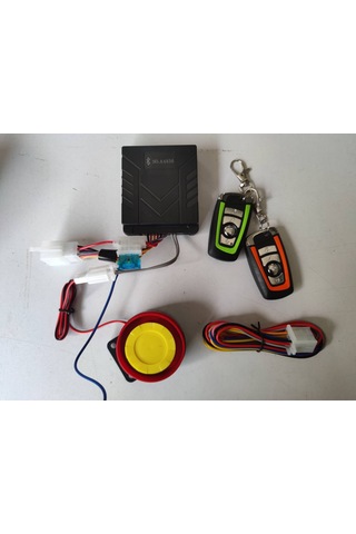 Ranyeek Motosiklet Güvenlik Sistemi: Uzaktan Kontrol, Tehlike Alarmı, Keyless Başlatma, 125db Siren, Bluetooth Desteği Cs-159a1