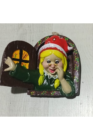 Noel Cam Cüceleri Gibi Yeni Yıl Dede Nine Yılbaşı Dekor O111 2 Adet