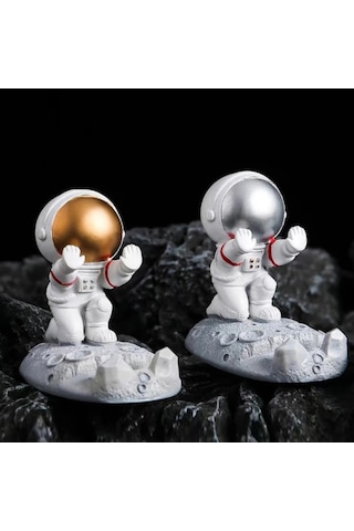 Dekoratif Astronot Telefon Tutucu