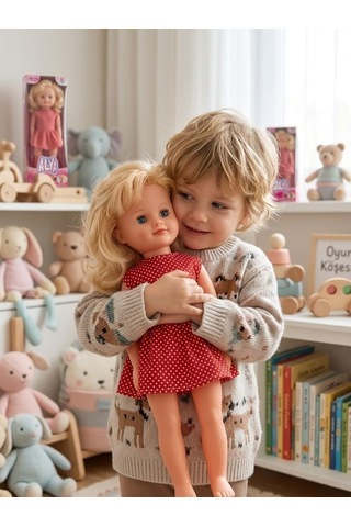 Alya Türkçe Konuşan Etkileşimli Eğitici Oyuncak Bebek 40 Cm Kafası Ve Kolları Et Bebek 41291199