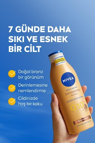 NIVEA Q10 Sıkılaştırıcı Ve Kademeli Bronzlaştırıcı Vücut Losyonu 400 ML