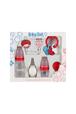 Baby Soft Yenıdogan Bebek Hedıye Setı - Kırmızı