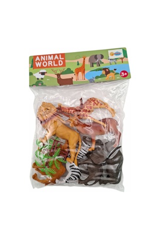 Duman Oyuncak Animal World Safari Vahşi Hayvanlar Figür Seti Eğitici Oyuncak 3+ Yaş