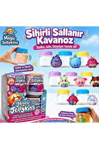 Magic Jellykins Sürpriz Peluş Sihirli Dönüşüm Kavanozu 02 - Çok Renkli