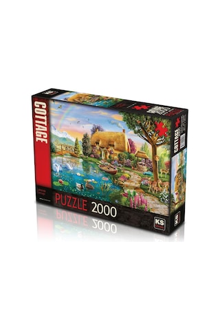 Ks Games Puzzle 2000 Parça Lakesıde Cottage 22505
