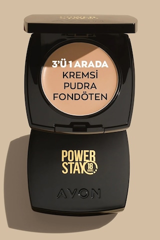 Avon Power Stay Kremsi Pudra Fondöten Porcelain