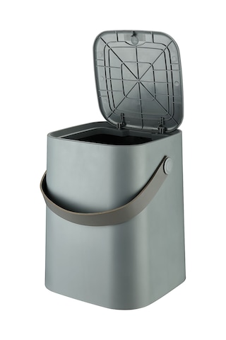 Pratik Klik Çöp Kovası 8 Lt. Gri