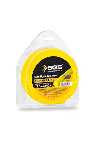 Sgs Çim Biçme Tırpan Misinası - Altıgen - 3.5 Mm. - 42 Mt.