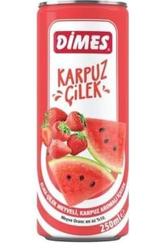 Dimes Karpuz Çilek Aromalı İçecek 250 Ml X 12 Adet