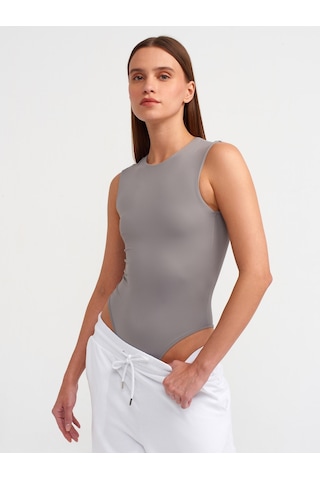 Dilvin Kolsuz Bodysuit Gri