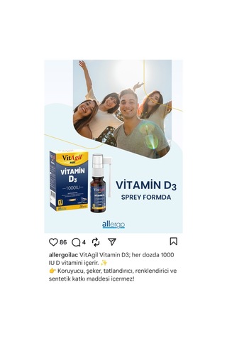 Vitagil Puff Vitamin D3 1000 Iu 20 Ml