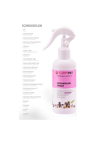 Cuppypet Evcil Hayvanlar İçin Kolay Tarama Spreyi 200 ML