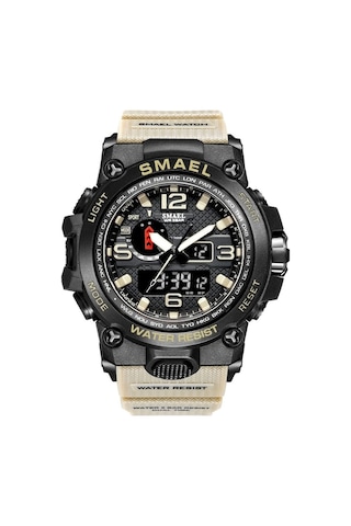 Yingfu Analog Ve Dijital Kol Saati Siyah - Haki S1545 Model Siyah