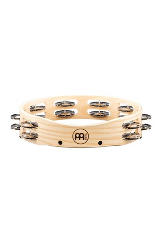 Meinl Ae-ata2s Artisan Ash Shell Steel Jingles 2 Rows 10" Tamburin Natural