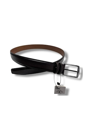 Kafka K100-26 Hakiki Deri Dikişli Erkek Kemer 110 Cm Kahverengi