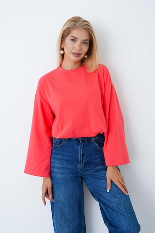 Herkesemoda Kadın Tesettüre Uygun Geniş Kollu Body Narçiçeği