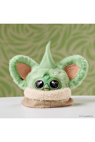 Furby Furblets Grogu Collectible Electronic Plush Toy, Officially Licensed Yeşil